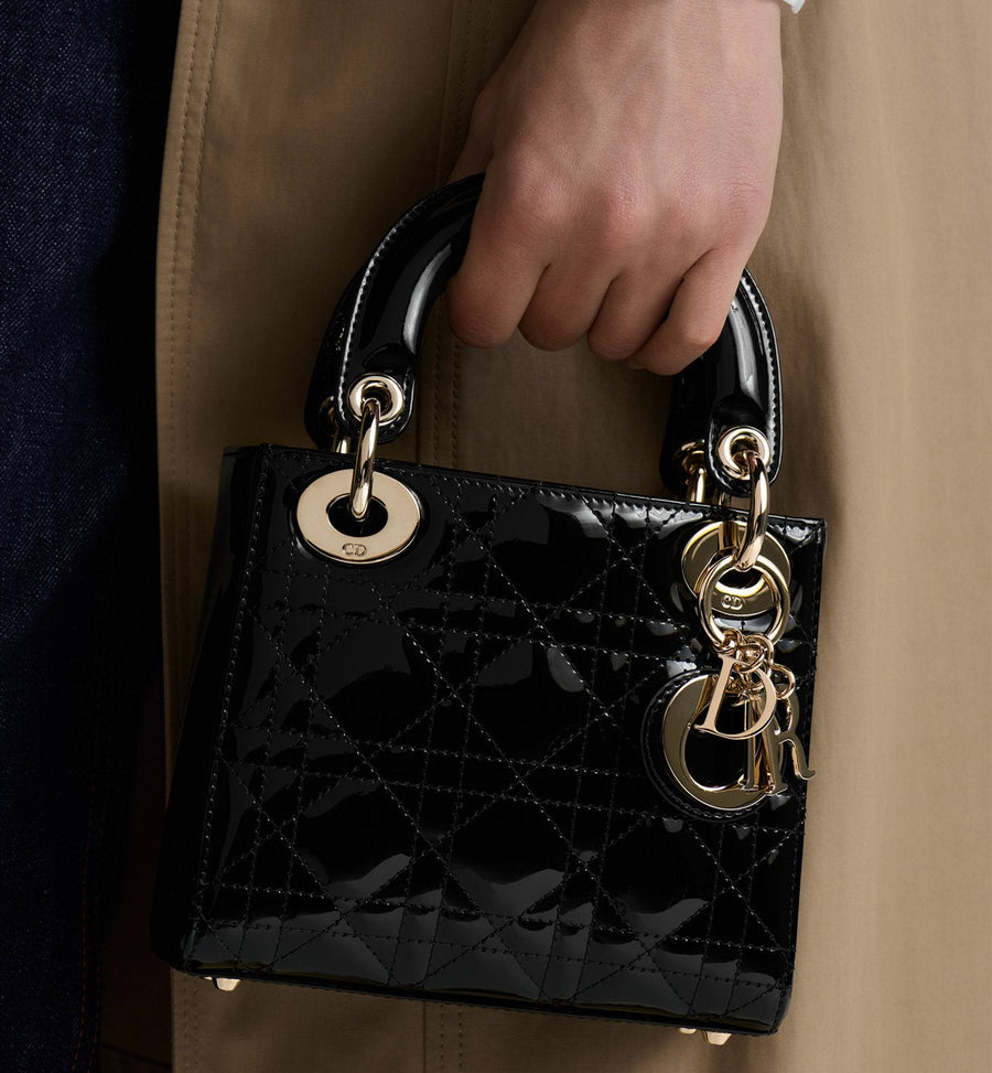 Sac Lady Dior Mini verni noir – image 2