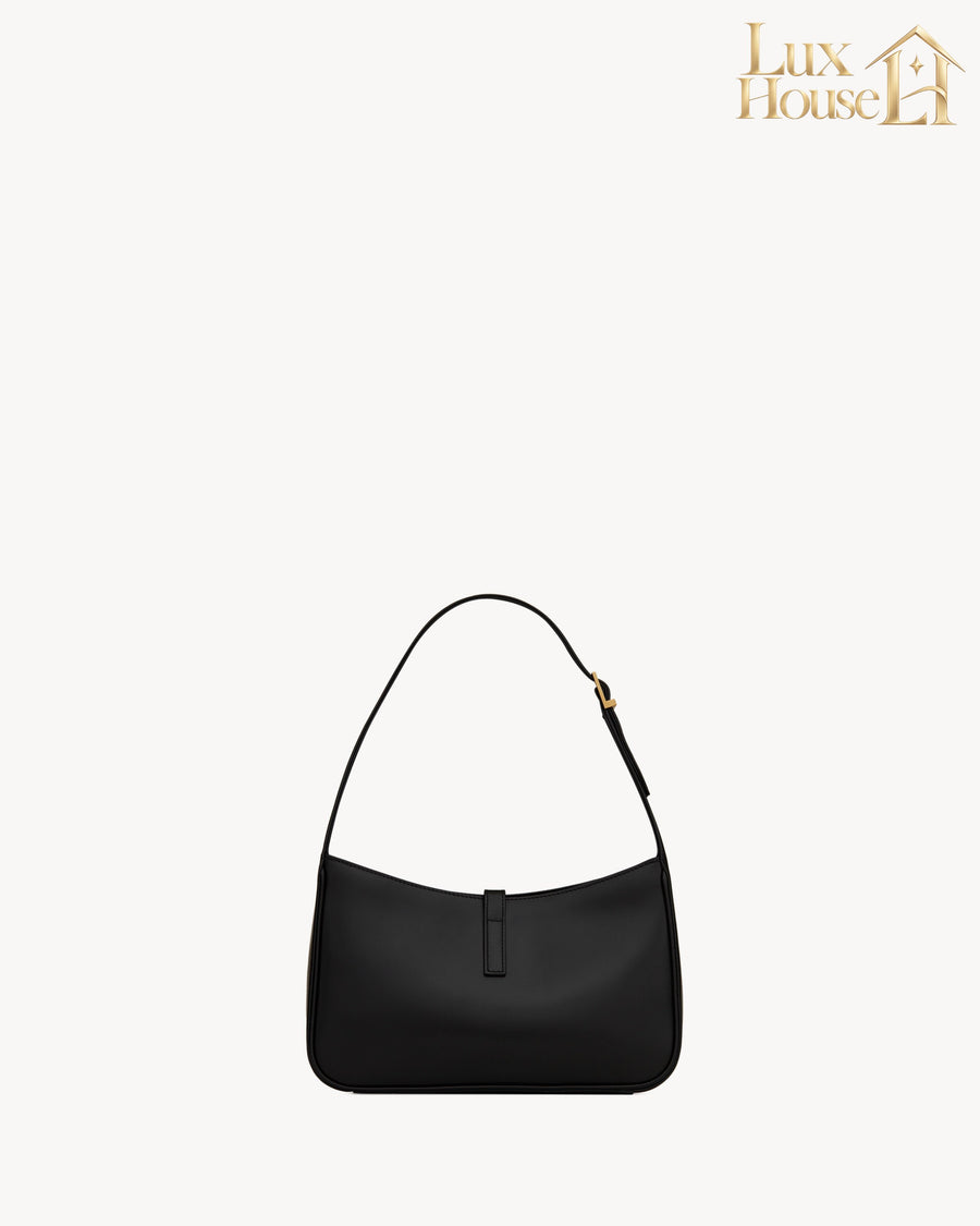 ‘Sac Ysl Le 5 À 7 En Semi Cuir Lisse Noir – image 3