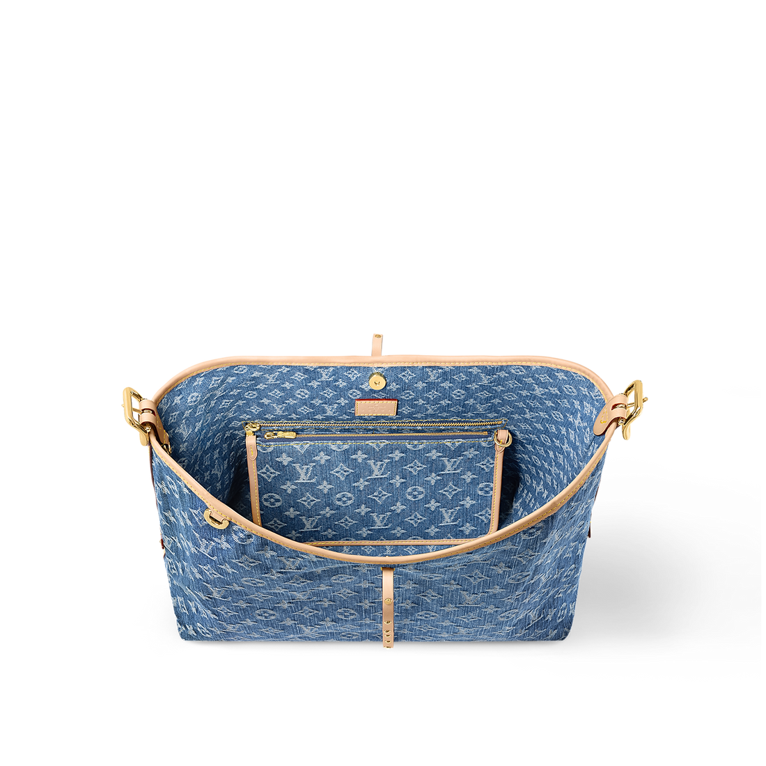 Sac LV CarryAll MM Bleu Denim – image 3