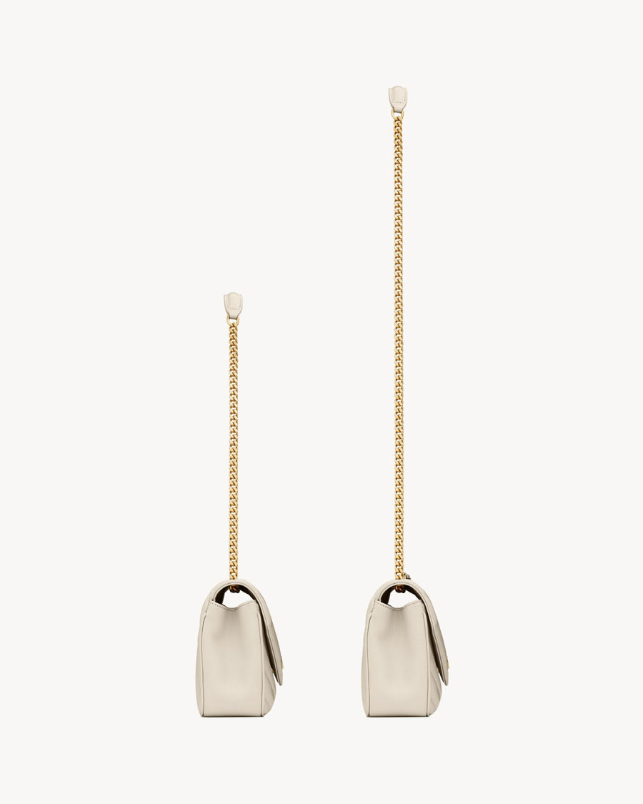Loulou Small En Semi Cuir Matelassé Blanc Vintage – image 4