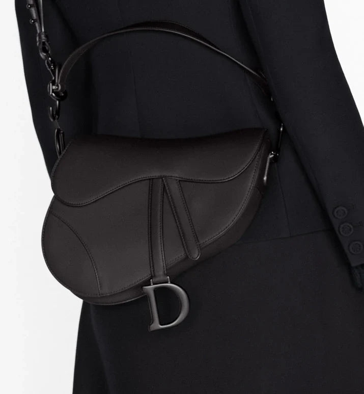 Sacoche Dior de selle avec sangle noir – image 6