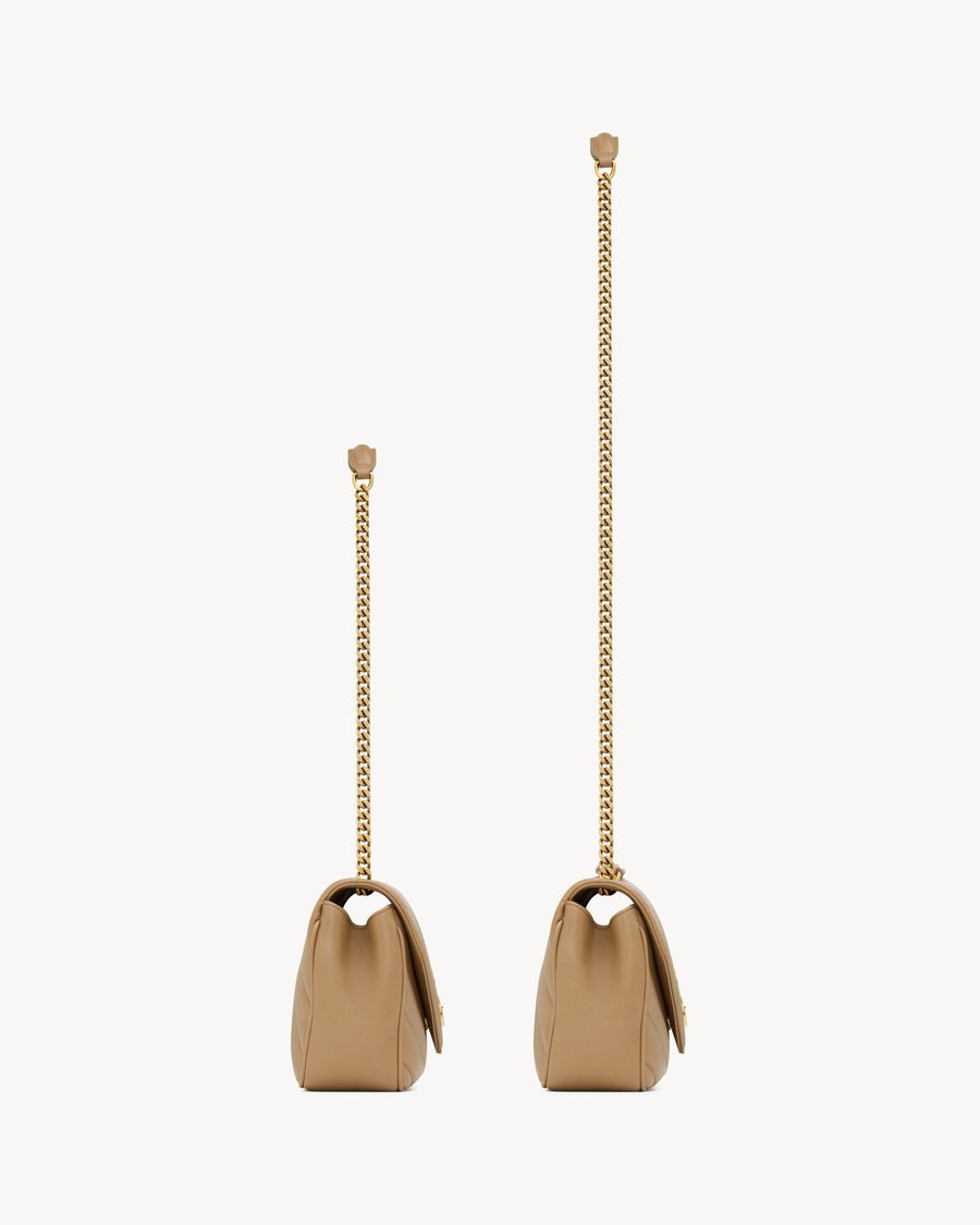 Loulou Small En Semi Cuir Matelassé Natural Tan – image 4