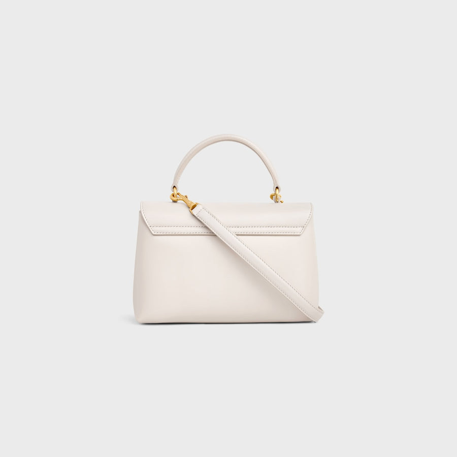 Sac Nino Teen Veau Souple Grainé En Blanc – image 4