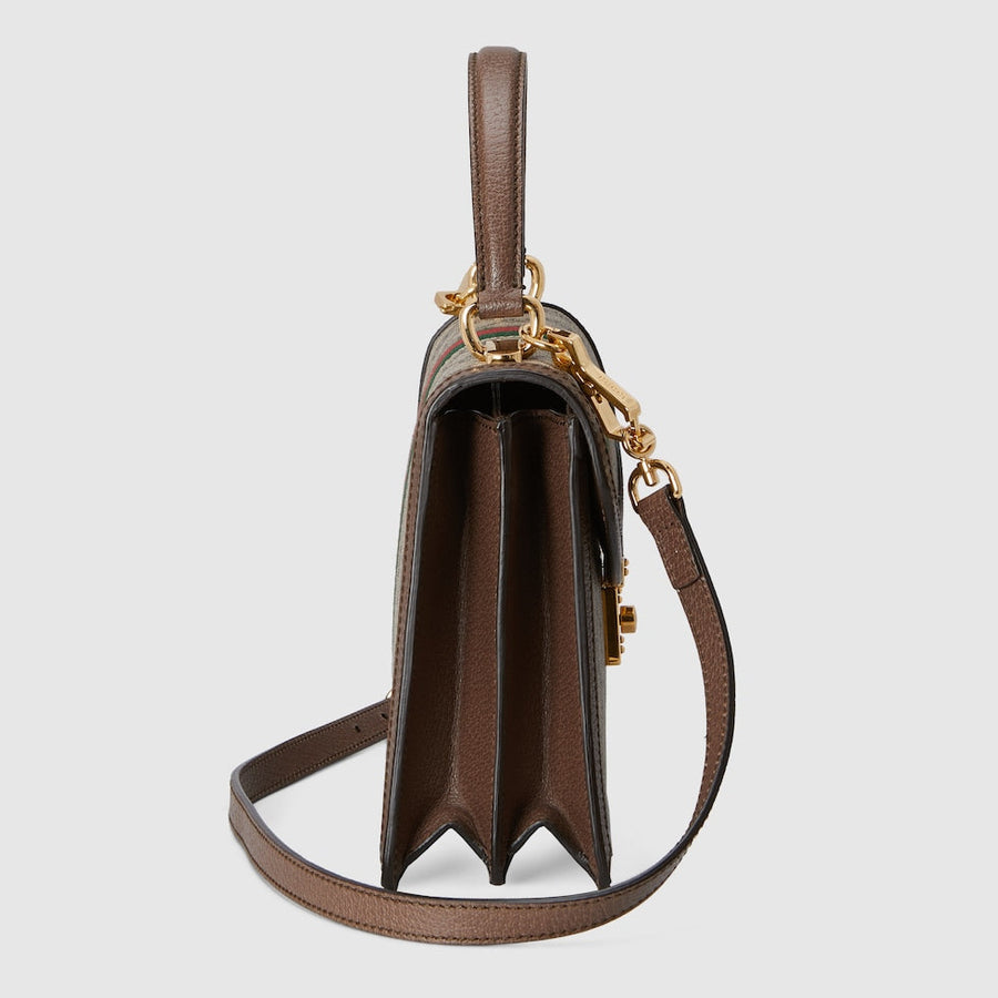 Sac Ophidia Mini À Poignée Supérieure Avec Toile – image 8