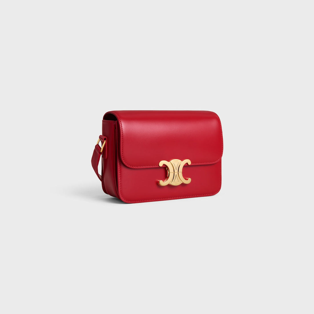 Sac Triomphe Teen En Veau Brillant En Rouge – image 2