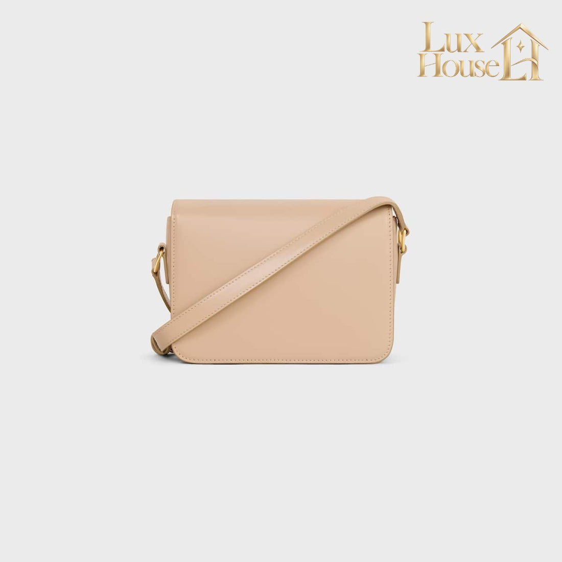 Sac Triomphe Teen En Veau Brillant En Beige – image 3