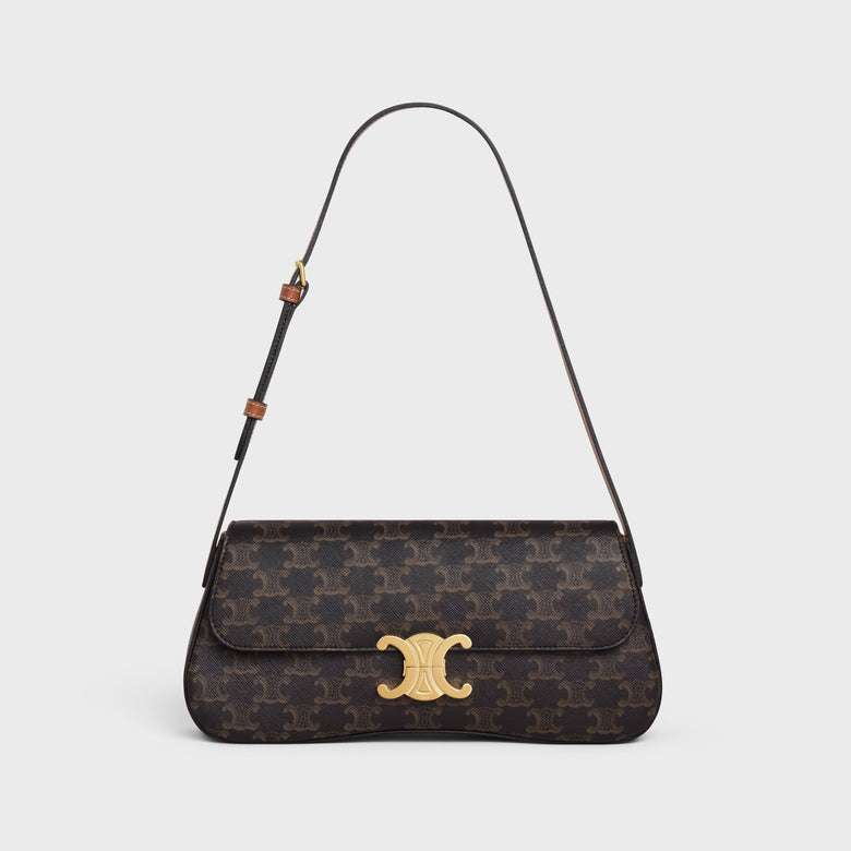 Sac Celine Lola Moyen Modele Toile Triomphe Et Veau – image 1