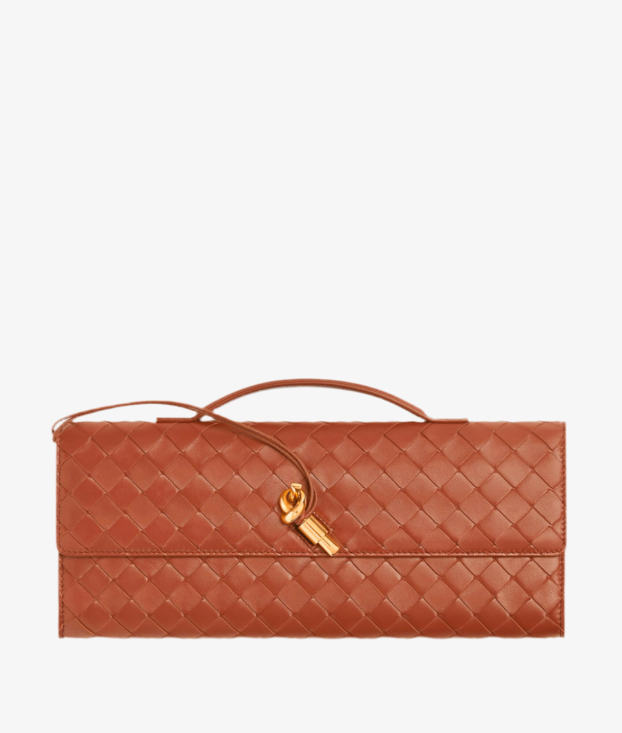 Pochette à anse en souple tressé Intrecciato – image 1