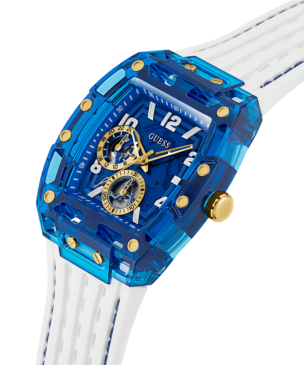 multifonction GUESS blanche et bleue – Montre Homme – image 3
