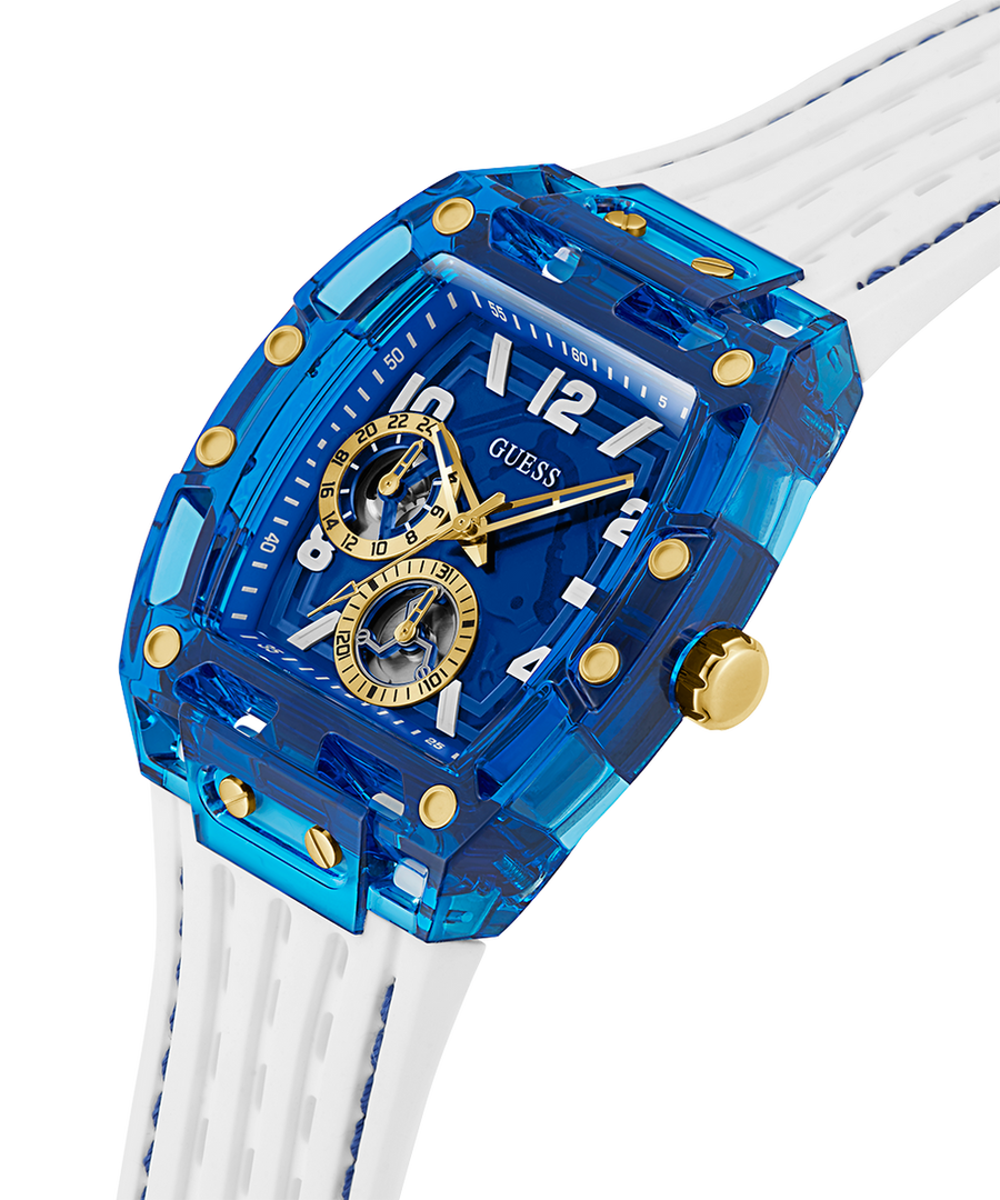multifonction GUESS blanche et bleue – Montre Homme – image 3