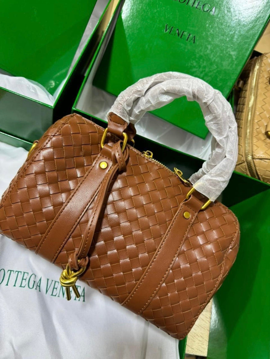 Sac À Main Vintage En Véritable Tressé En Forme D’oreiller Pour Femmes – image 2