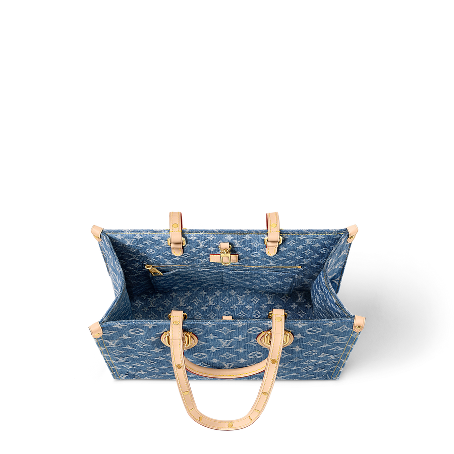 Sac LV OnTheGo MM Jean monogramme – image 3