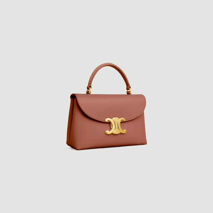 Sac Nino Teen Veau Souple Grainé En Marron – image 2