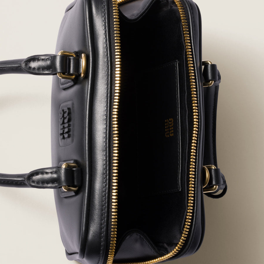 Mini-sac en semi cuir Arcadie En noir – image 6
