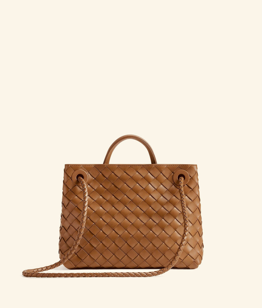 Sac à main en Andiamo Bottega Veneta Marron caramel – image 5