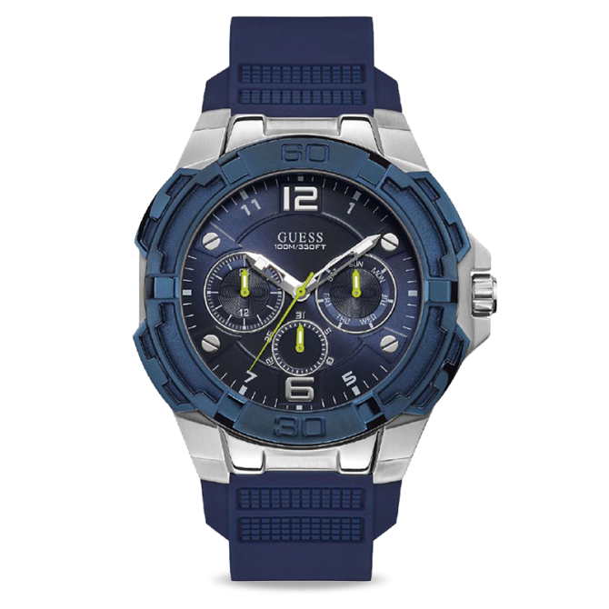 Guess Silver-Tone – U1254G1 – Montre Homme – image 1