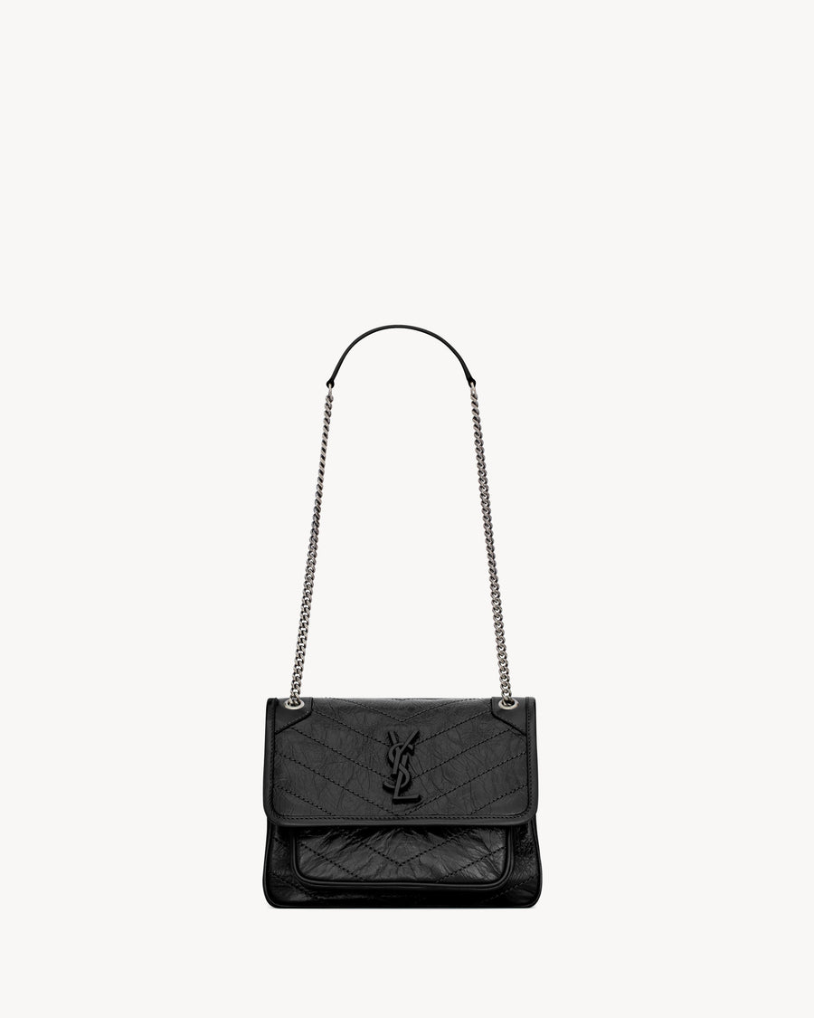 ‘Sac Ysl Niki Baby En Semi Cuir Vintage Noir – image 6