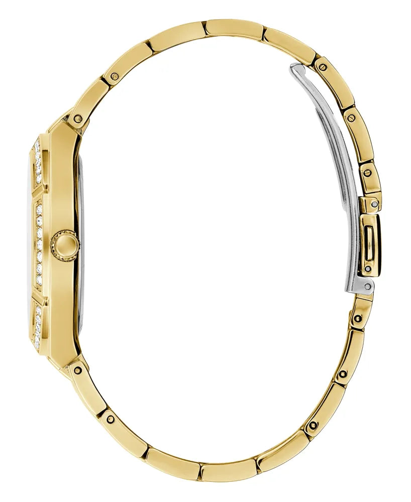 Montre-Bracelet En Acier Inoxydable Doré Glitz Guess 36 Mm - Or – Montre Femme – image 5