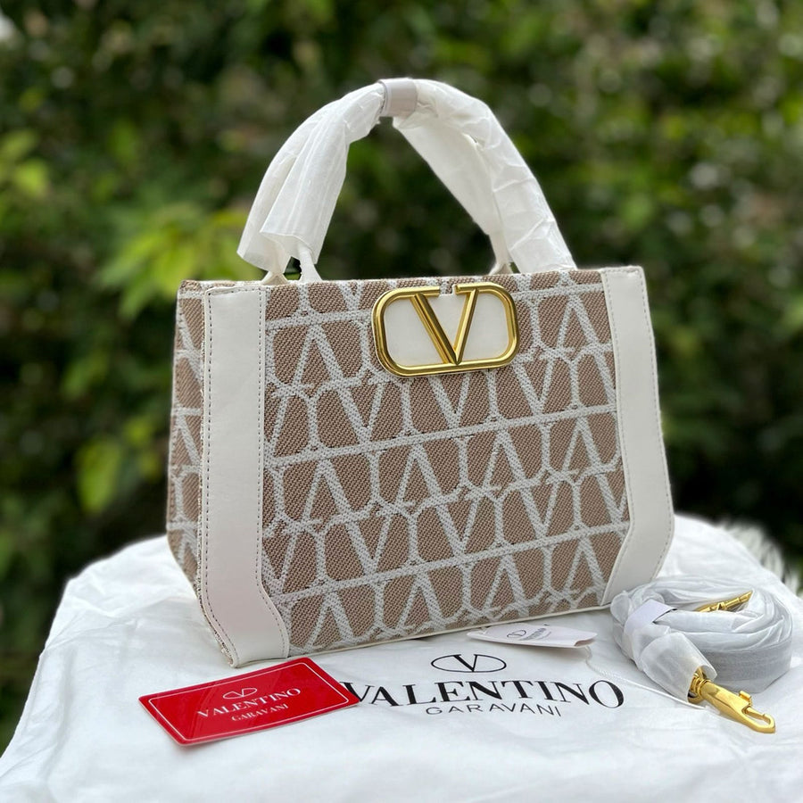Sac à main moyen V Logo Signature Toile Iconograph – image 3