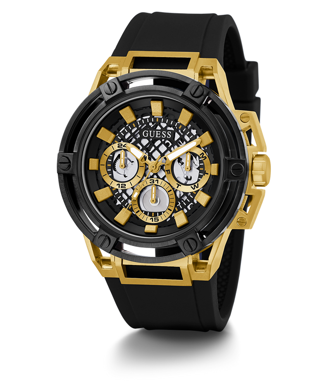 Multifonction GUESS En Ton Doré et Noir – Montre Homme – image 2