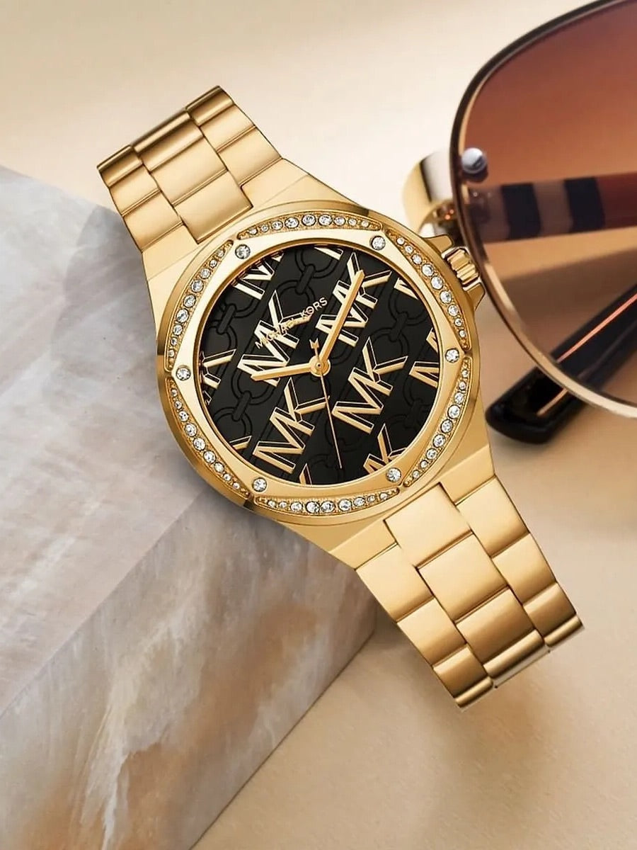 Lennox de Michael Kors à trois aiguilles en acier inoxydable, doré – Montre Femme – image 5