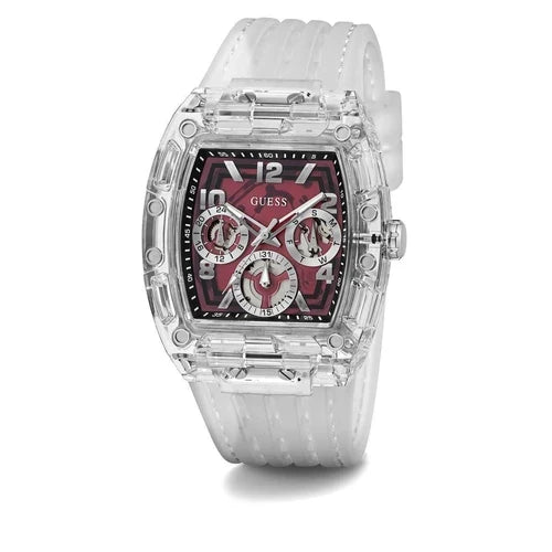 Guess Phoenix - GW0499G9 Bracelet Plastique transparent – Montre Homme – image 4