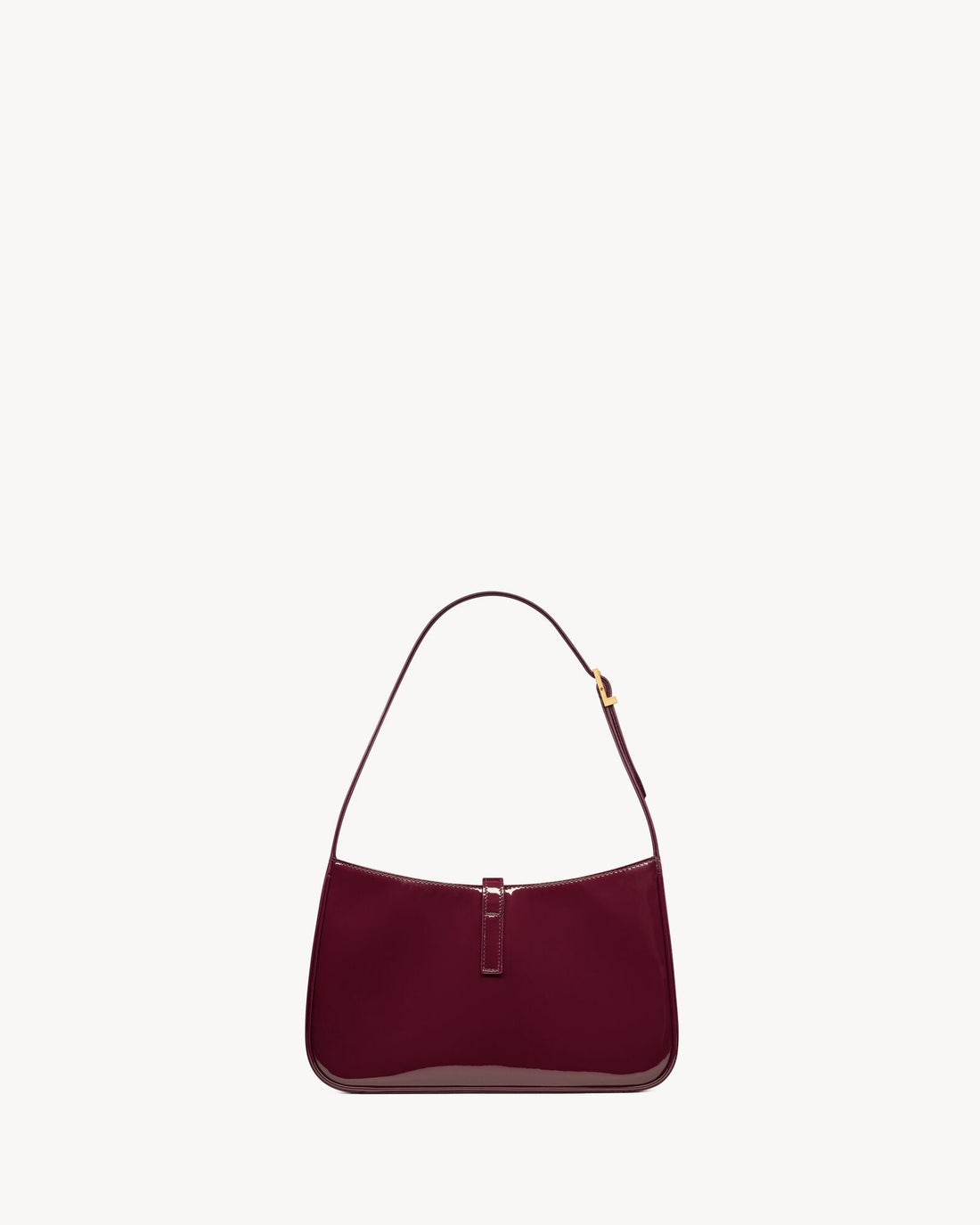 Le 5 À 7 En Semi Cuir Verni Dark Red Wine – image 3