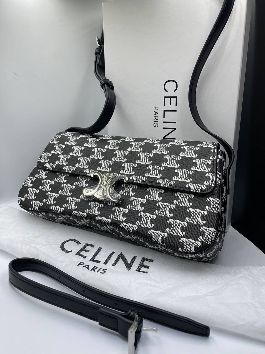 Sac Celine Lola Moyen Modele Toile Triomphe Two-Tone – image 7
