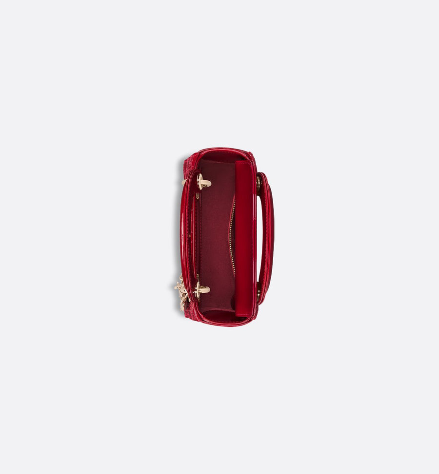 Sac Lady Dior Mini verni rouge cerise – image 5