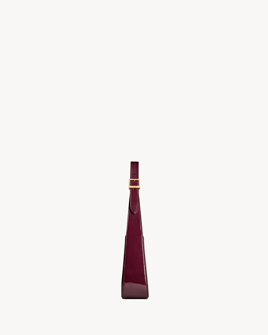 Le 5 À 7 En Semi Cuir Verni Dark Red Wine – image 4