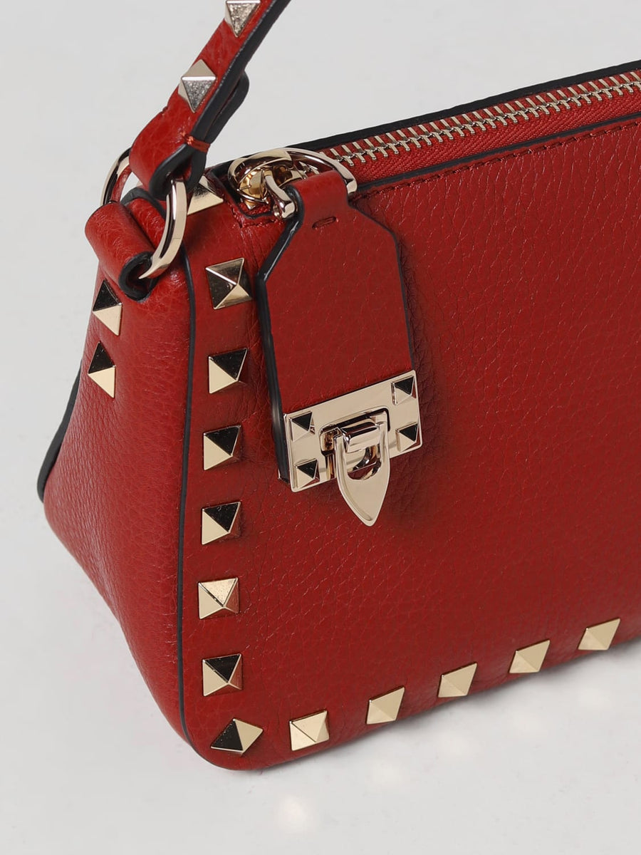 Sac porté épaule femme Valentino Garavani Rouge En Vrai Cuir – image 3