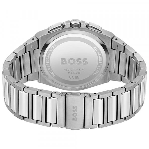 Boss Sport Lux Steer Chrono en Acier Argenté – Montre Homme – image 3