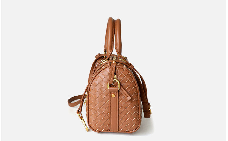 Sac À Main Vintage En Véritable Tressé En Forme D’oreiller Pour Femmes – image 6