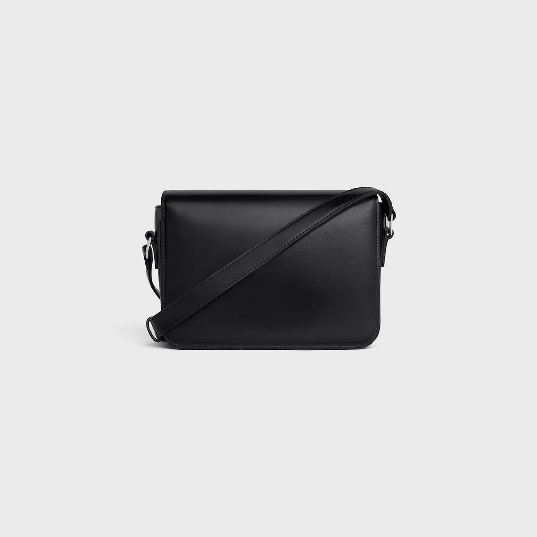 Sac Triomphe Teen Veau Brillant En Noir Et Argenté – image 3