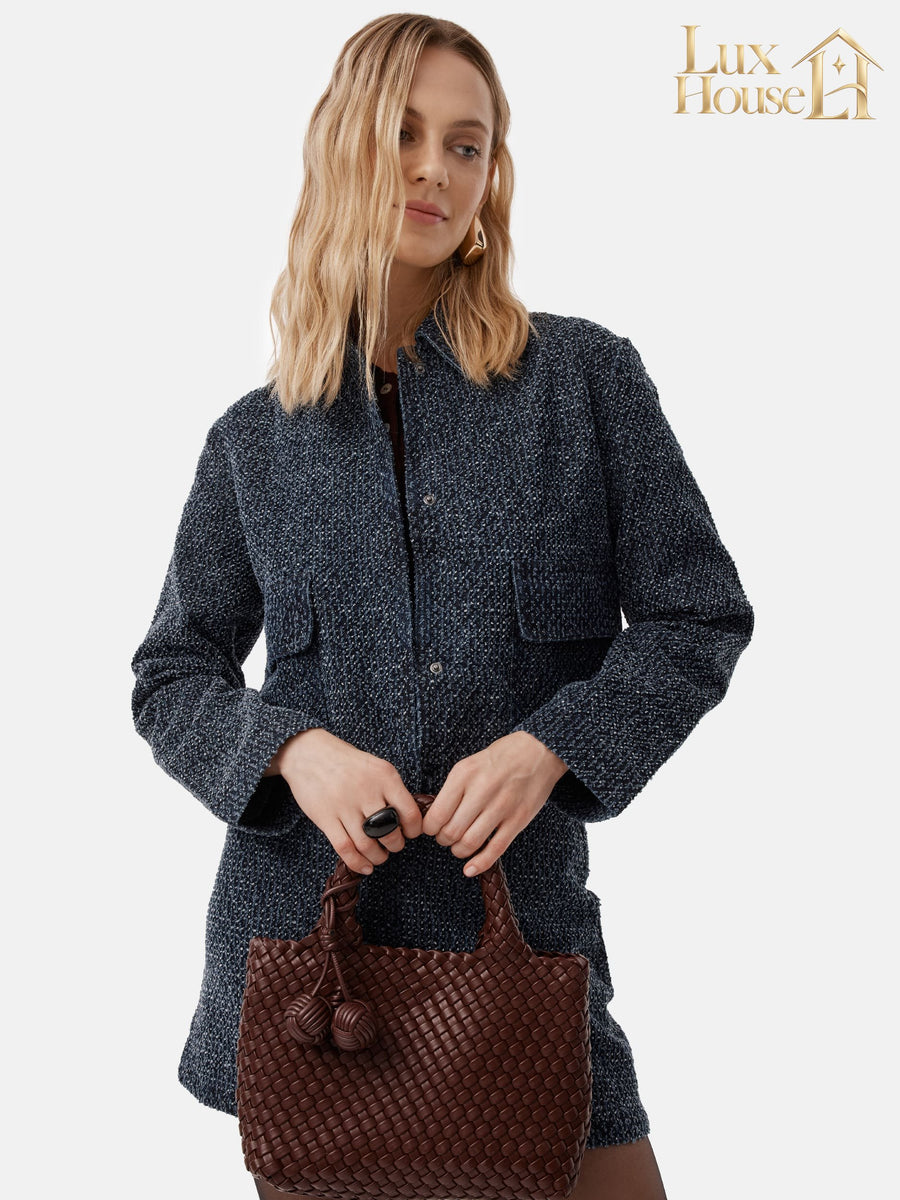 Sac À Main Bottega Tressé Unique De Couleur Bordeaux – image 7