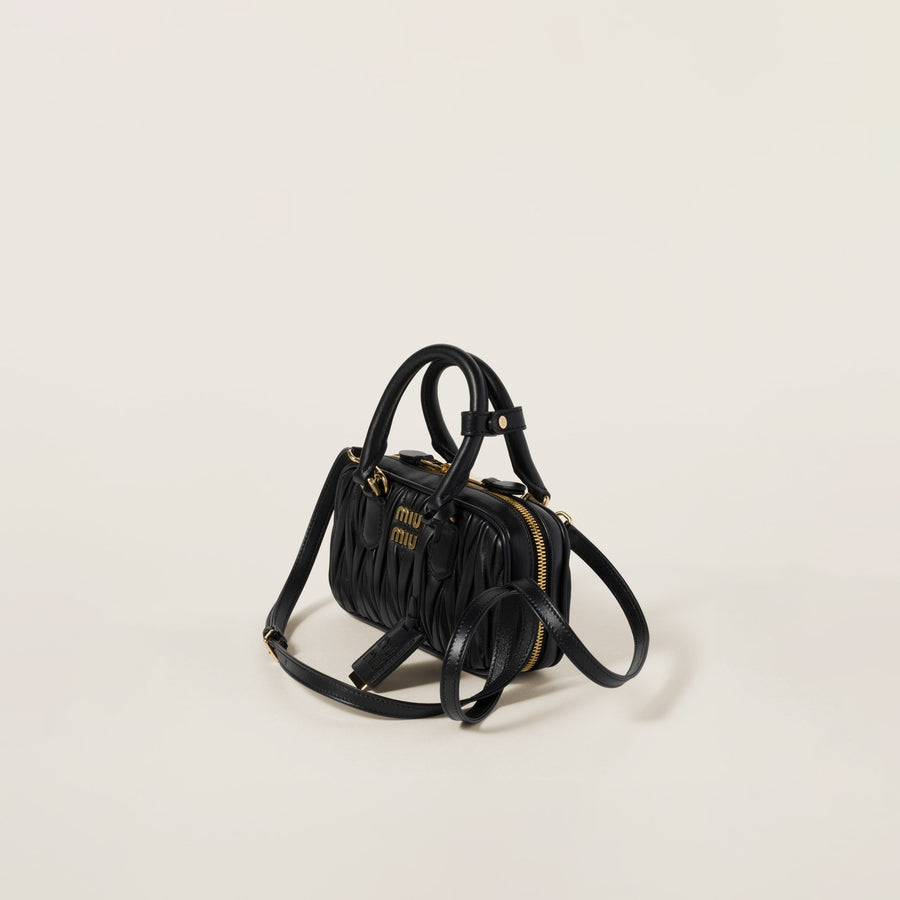 Mini sac Arcadi matelassé en noir – image 2
