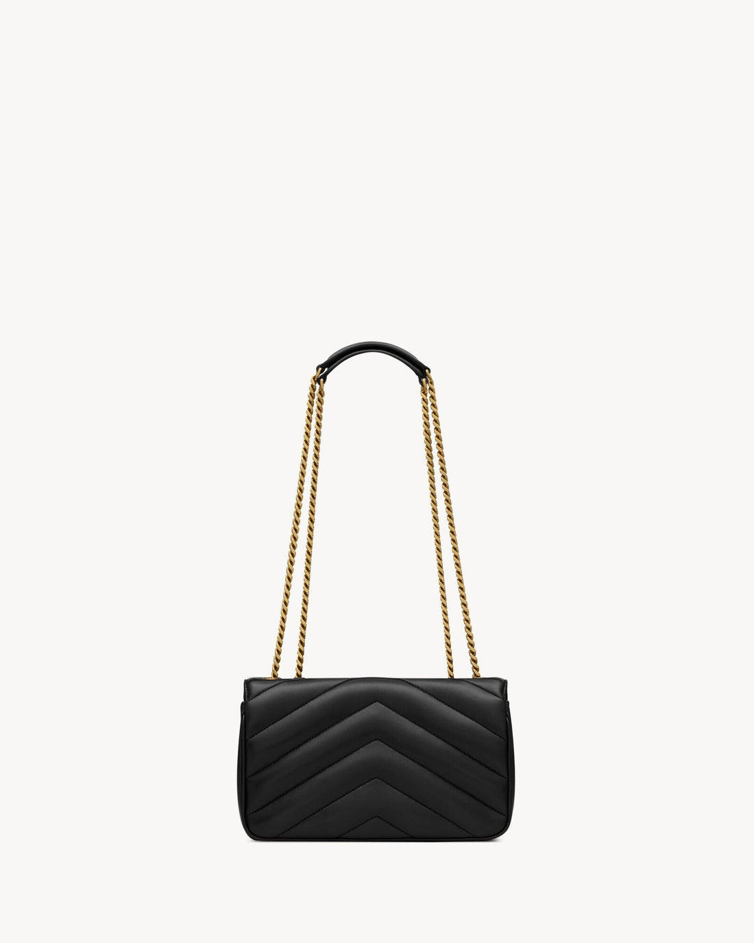 Loulou Small En Semi Cuir Matelassé Noir – image 3