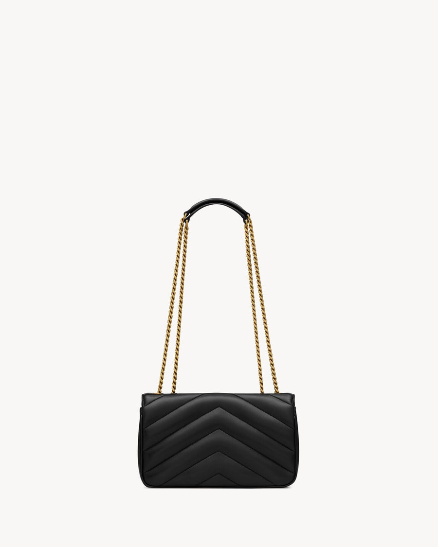 Loulou Small En Semi Cuir Matelassé Noir – image 3