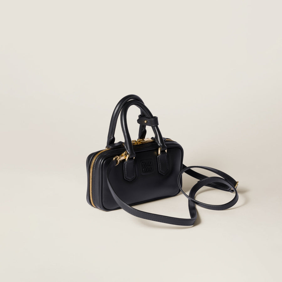 Mini-sac en semi cuir Arcadie En noir – image 3