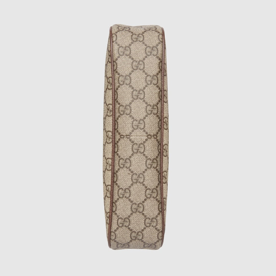 Sac À Épaule Ophidia Petite Taille Beige Et Ébène – image 9