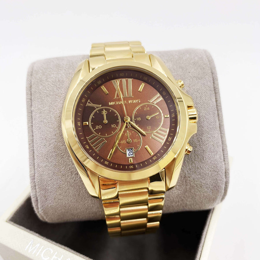 Michael Kors Bradshaw Doré/Chocolat – Montre Femme – image 4