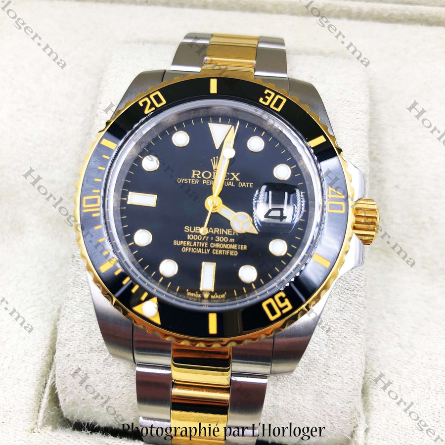 Rolex Submariner Golden Silver Black – Montre Homme – image 6