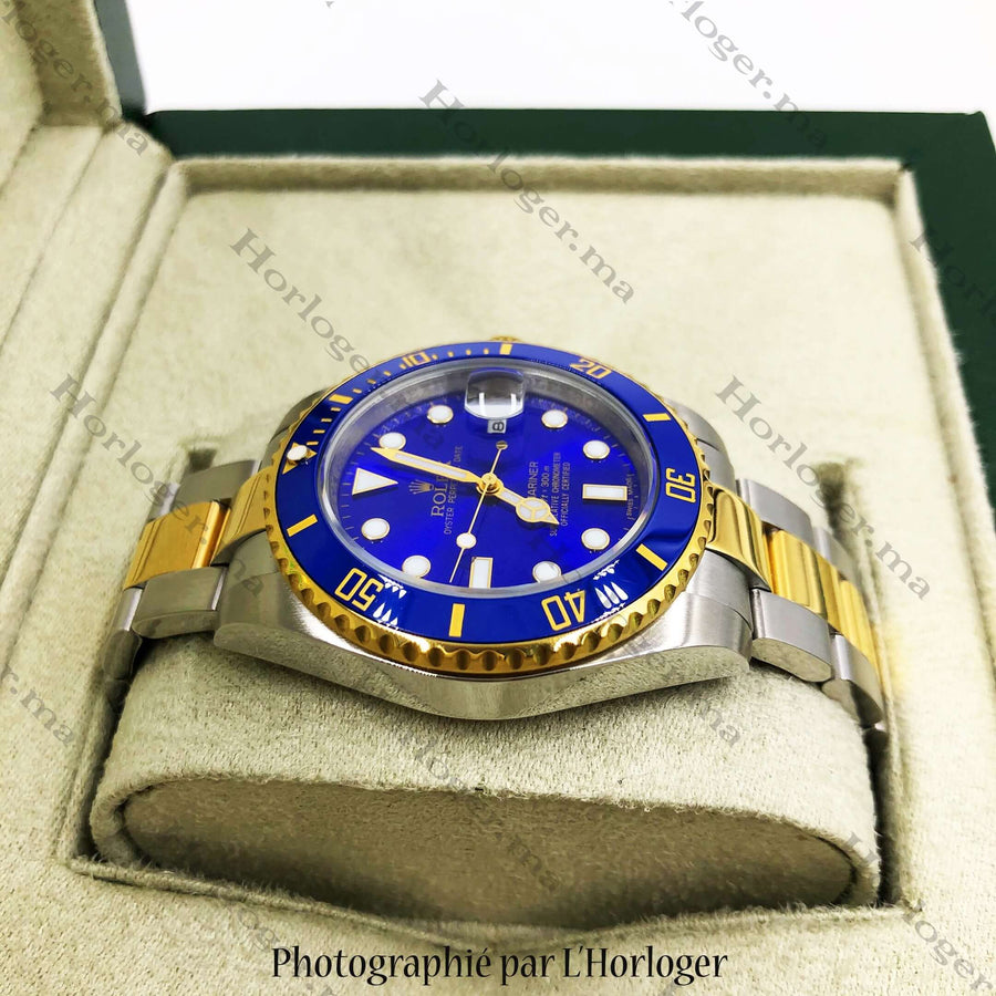 Rolex Submariner Golden silver Blue – Montre Homme – image 4