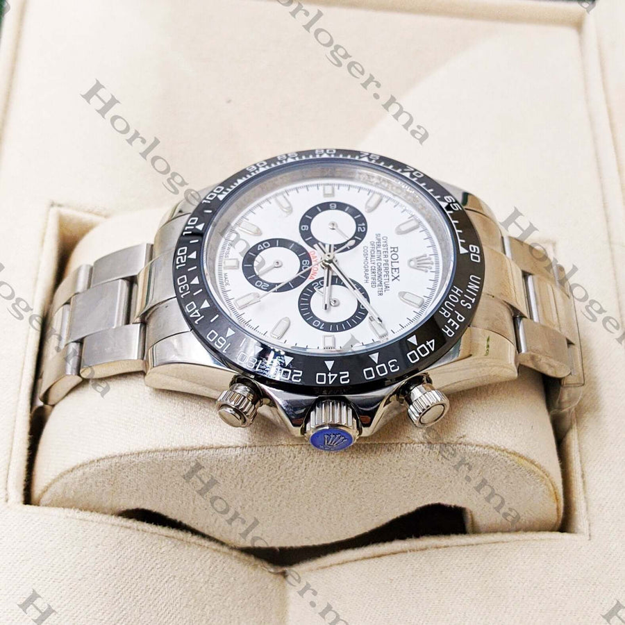 Rolex Daytona lunette Noir White dial – Montre Homme – image 4