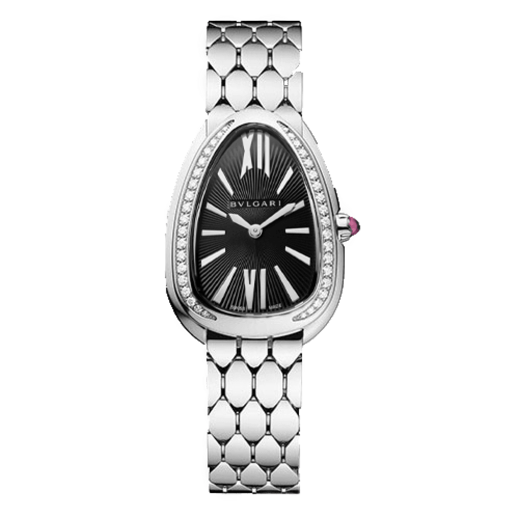 Bvlgari Seduttori Silver Black Dial Iced – Montre Femme – image 1