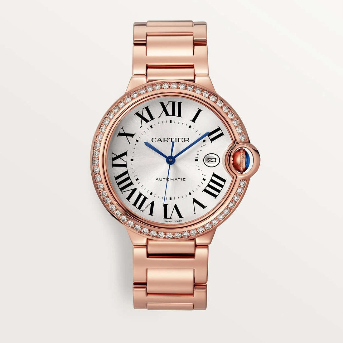 Ballon Bleu De Cartier Or Rose Sertie – Montre Femme – image 1